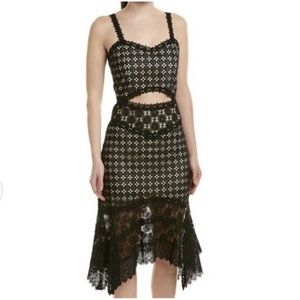Alice + Olivia Black Tamica Dress